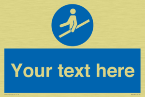 MV5168: Custom Use Hand Rail Sign