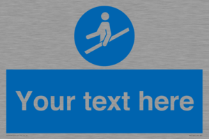 MV5168: Custom Use Hand Rail Sign