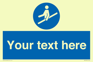 MV5168: Custom Use Hand Rail Sign