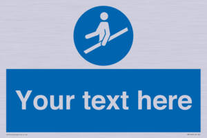 MV5168: Custom Use Hand Rail Sign