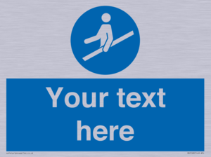 MV5168: Custom Use Hand Rail Sign