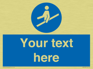 MV5168: Custom Use Hand Rail Sign