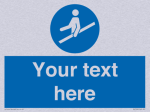 MV5168: Custom Use Hand Rail Sign