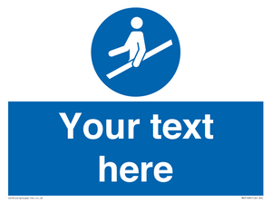 MV5168: Custom Use Hand Rail Sign