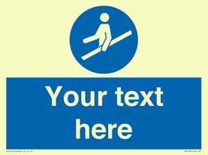 MV5168: Custom Use Hand Rail Sign