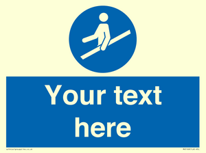 MV5168: Custom Use Hand Rail Sign