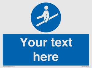 MV5168: Custom Use Hand Rail Sign