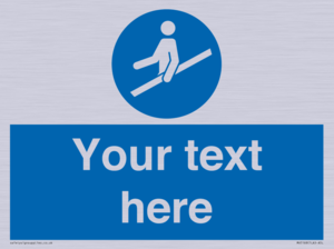 MV5168: Custom Use Hand Rail Sign