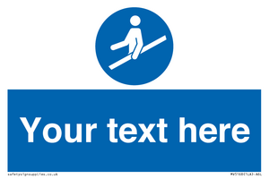 MV5168: Custom Use Hand Rail Sign