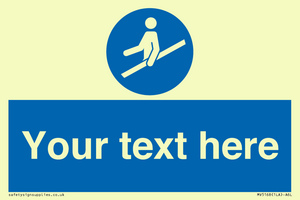 MV5168: Custom Use Hand Rail Sign