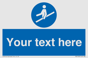 MV5168: Custom Use Hand Rail Sign