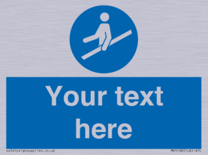 MV5168: Custom Use Hand Rail Sign