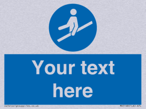 MV5168: Custom Use Hand Rail Sign