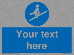 MV5168: Custom Use Hand Rail Sign