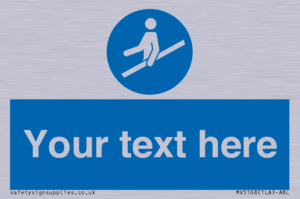 MV5168: Custom Use Hand Rail Sign