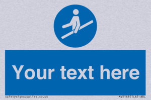 MV5168: Custom Use Hand Rail Sign