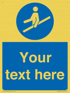 MV5168: Custom Use Hand Rail Sign