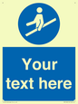 MV5168: Custom Use Hand Rail Sign