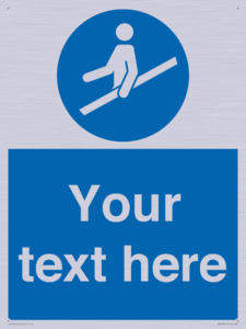 MV5168: Custom Use Hand Rail Sign