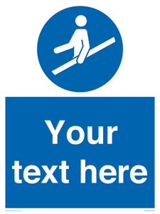 MV5168: Custom Use Hand Rail Sign