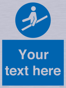 MV5168: Custom Use Hand Rail Sign