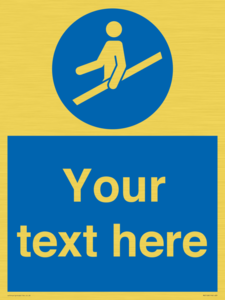 MV5168: Custom Use Hand Rail Sign