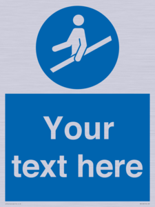 MV5168: Custom Use Hand Rail Sign