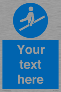 MV5168: Custom Use Hand Rail Sign