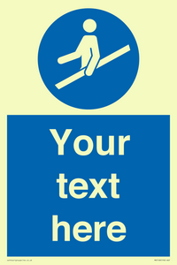 MV5168: Custom Use Hand Rail Sign