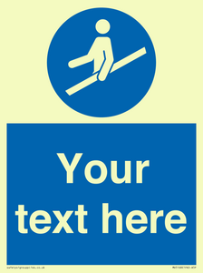 MV5168: Custom Use Hand Rail Sign