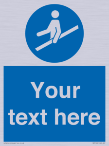 MV5168: Custom Use Hand Rail Sign