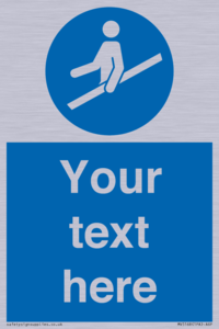 MV5168: Custom Use Hand Rail Sign