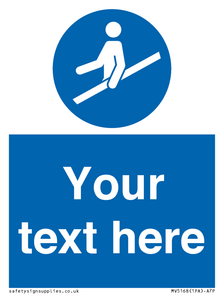 MV5168: Custom Use Hand Rail Sign