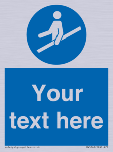 MV5168: Custom Use Hand Rail Sign