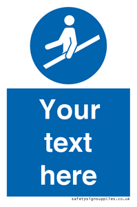 MV5168: Custom Use Hand Rail Sign