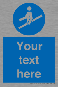 MV5168: Custom Use Hand Rail Sign
