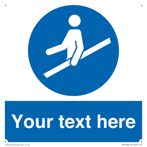 MV5168: Custom Use Hand Rail Sign
