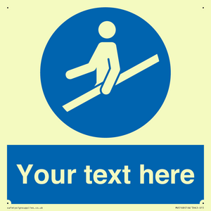 MV5168: Custom Use Hand Rail Sign