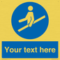 MV5168: Custom Use Hand Rail Sign
