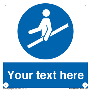 MV5168: Custom Use Hand Rail Sign