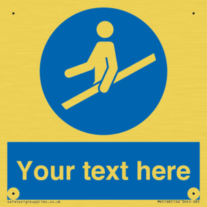 MV5168: Custom Use Hand Rail Sign