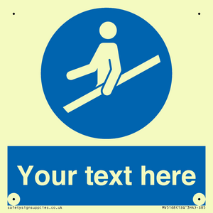 MV5168: Custom Use Hand Rail Sign
