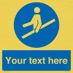 MV5168: Custom Use Hand Rail Sign