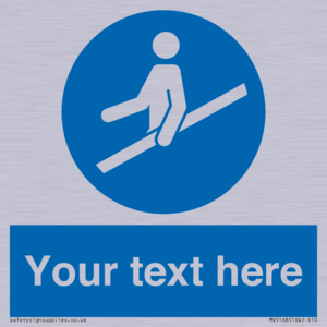 MV5168: Custom Use Hand Rail Sign