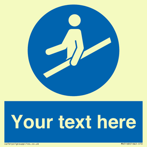 MV5168: Custom Use Hand Rail Sign