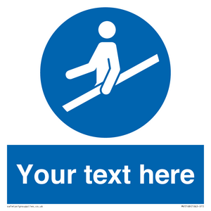 MV5168: Custom Use Hand Rail Sign