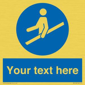 MV5168: Custom Use Hand Rail Sign