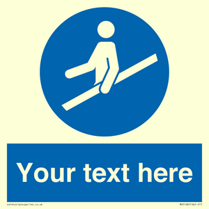 MV5168: Custom Use Hand Rail Sign