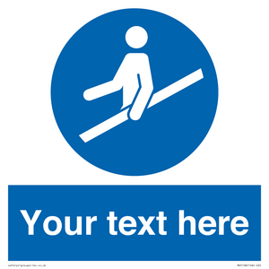 MV5168: Custom Use Hand Rail Sign