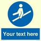 MV5168: Custom Use Hand Rail Sign